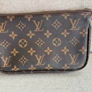 Louis Vuitton Dark Brown Monogram Pouch